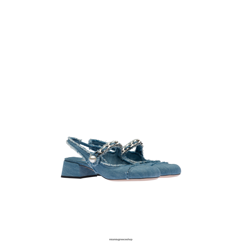 αντλίες slingback Miu Miu τζην παπούτσια 2066F207