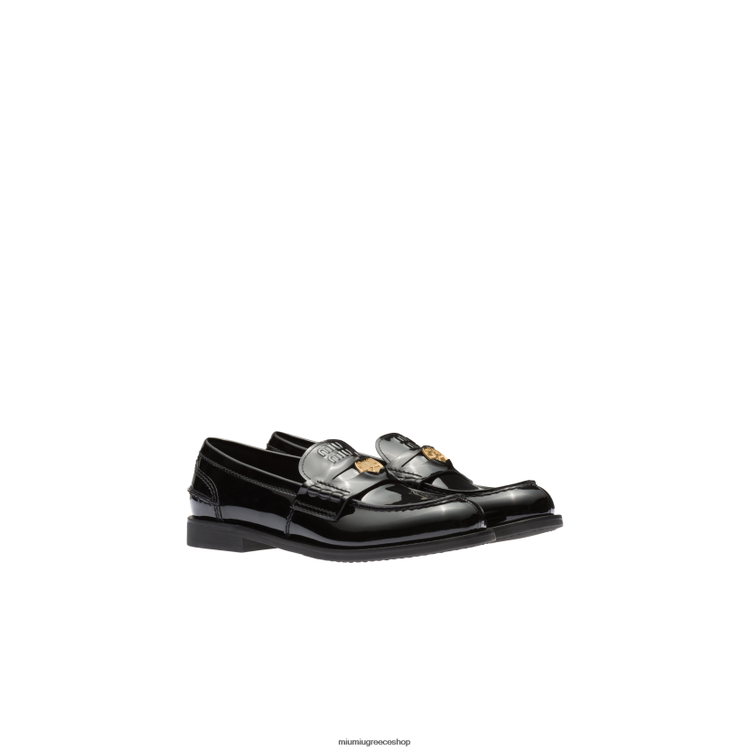 loafers από λουστρίνι Miu Miu μαύρος παπούτσια 2066F307