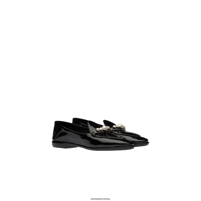 loafers από λουστρίνι Miu Miu μαύρος παπούτσια 2066F326